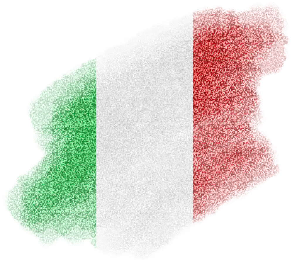 Italy Brush Flag